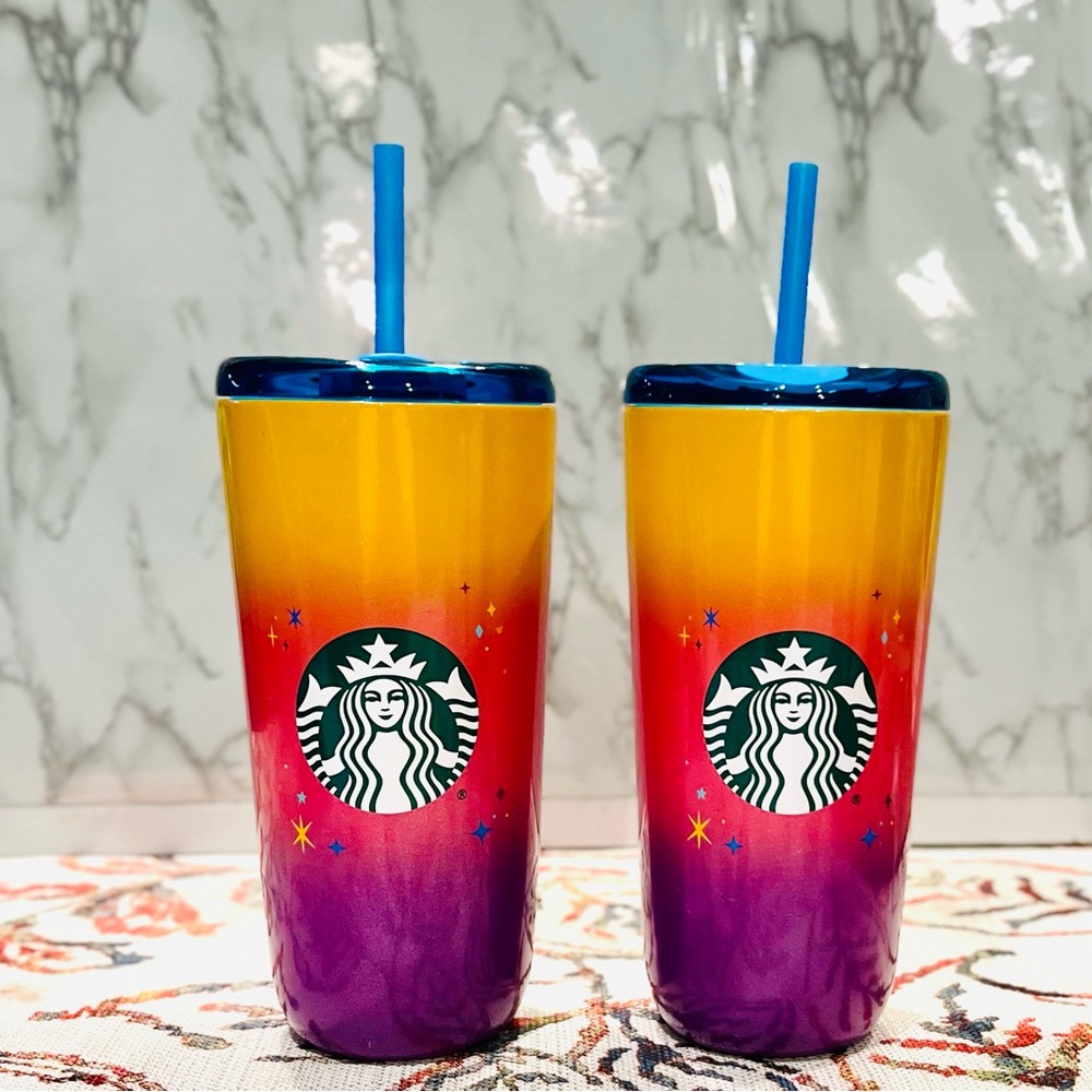 Disney Starbucks 70th Anniversary Gradient Tumblers NWT - Picture 2 of 7